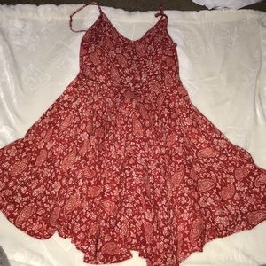 Red Bandana/Floral dress